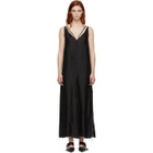 Yang Li Black Silk Maxi Slip Dress