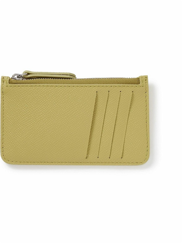 Photo: Maison Margiela - Textured-Leather Zipped Cardholder