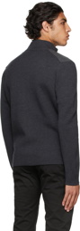 Dunhill Grey Front Track Sweater