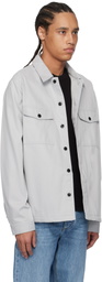 Hugo Gray Oversize-Fit Overshirt