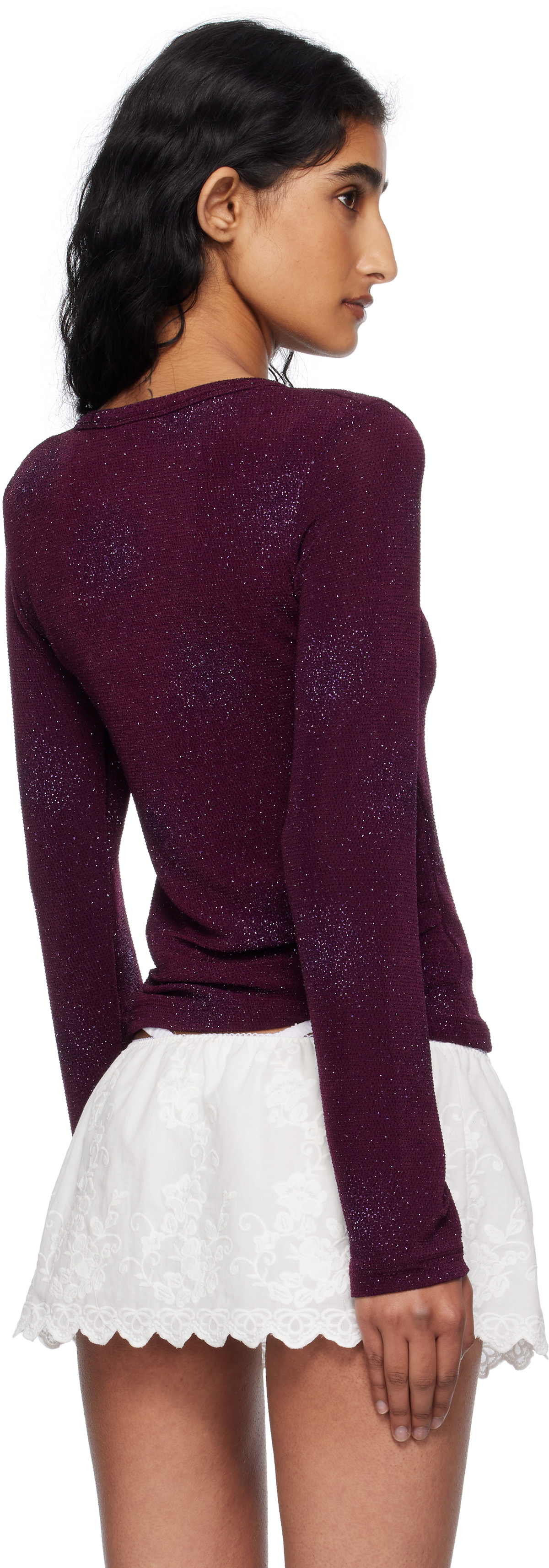 Fruity Booty Purple Isola Sparkly Cardigan
