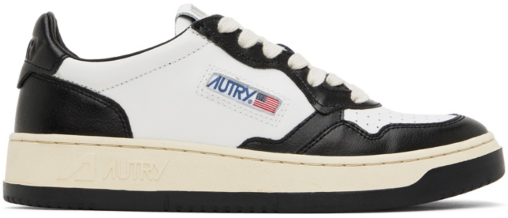 Photo: AUTRY Black & White Medalist Low Sneakers