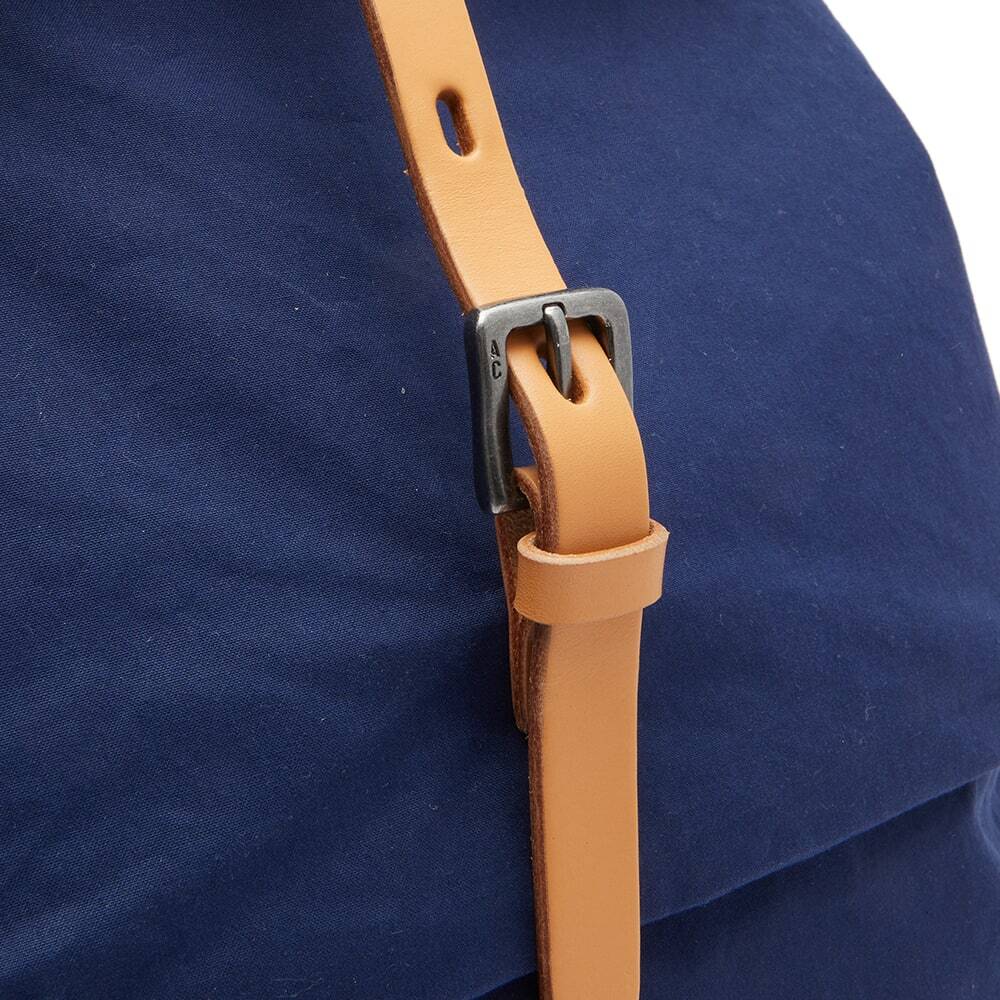 Ally Capellino Frances Waxed Cotton Rucksack in Navy Ally Capellino