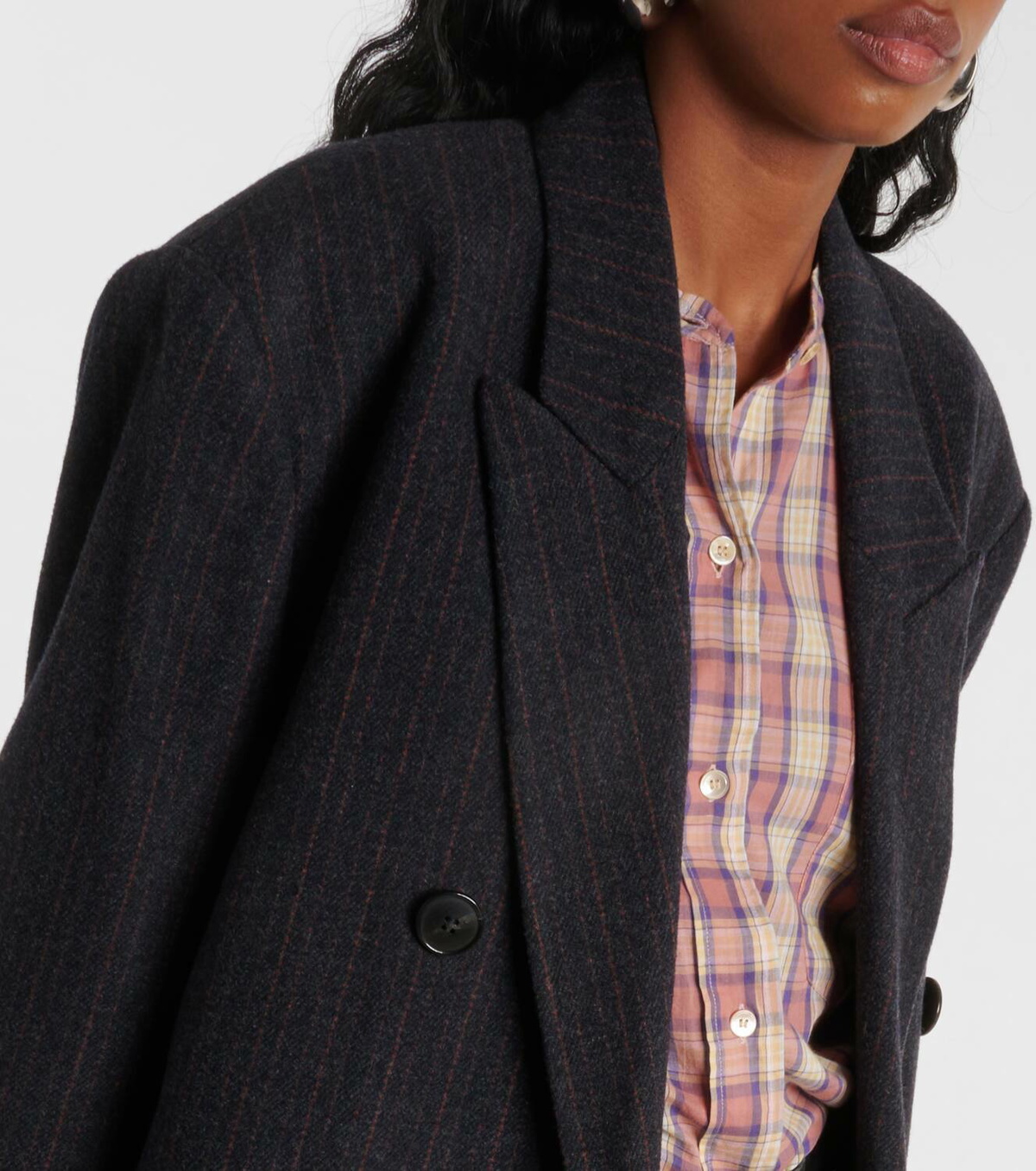 【関税&送料込】Isabel Marant Etoile Embroidered Wool Blend Marant Etoile Horia wool-blend wrap coat Isabel Marant Etoile