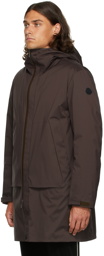 Moncler Burgundy Down Lauzier Jacket