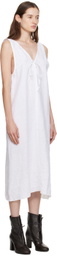 Deiji Studios White 'The Tie' Midi Dress