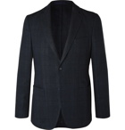 Officine Generale - Navy Prince of Wales Checked Cotton and Linen-Blend Blazer - Navy