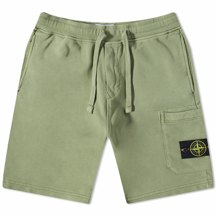 Photo: Stone Island Men's Garment Dyed Sweat Short in Ssage