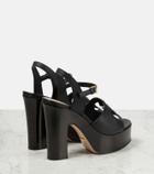 Gucci Interlocking G leather platform sandals