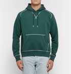Pop Trading Company - Logo-Print Fleece-Back Cotton-Jersey Hoodie - Men - Dark green