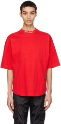 Palm Angels Red Oversized T-Shirt