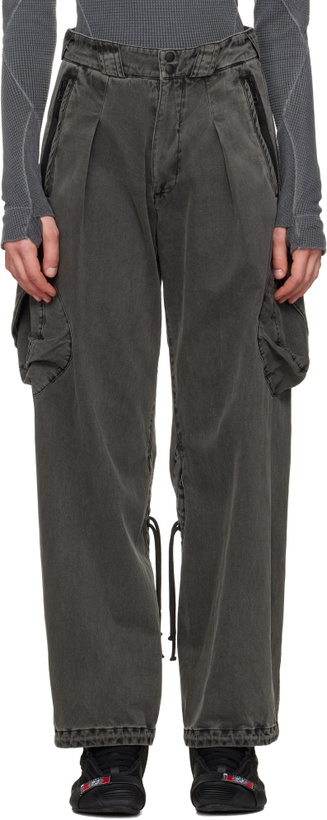 Photo: HYEIN SEO Gray Dyed Cargo Pants