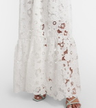 Self-Portrait Belted guipure lace shirt dress
