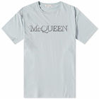 Alexander McQueen Men's Logo T-Shirt in Dove Grey/Mix