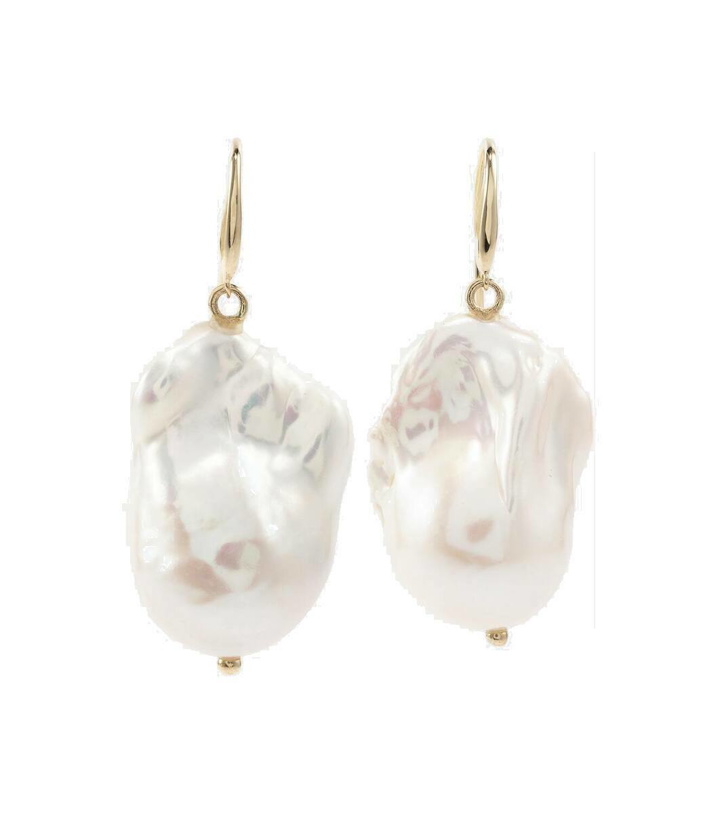 Photo: Mateo 14kt gold drop earrings with pearls