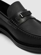 MOSCHINO College Leather Loafers