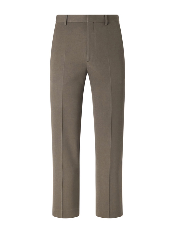 Photo: Auralee - Straight-Leg Wool-Gabardine Trousers - Brown