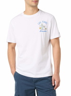 MC2 Saint Barth Man Cotton T-shirt With Gin Tonic Obsessed Embroidery