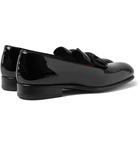 TOM FORD - Bow-Trimmed Patent-Leather Loafers - Men - Black