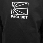 PACCBET Men's Big Logo Crew Sweat in Black