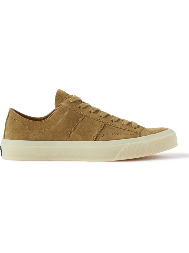 Photo: TOM FORD - Cambridge Suede Sneakers - Brown