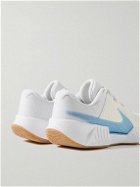 Nike Tennis - GP Challenge Pro Rubber-Trimmed Faux Suede and Mesh Sneakers - White