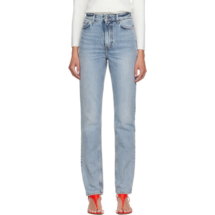 Photo: TOTEME Blue High Slim Jeans