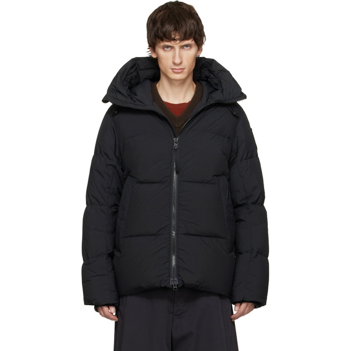 Photo: Canada Goose Black 'Black Label' Crofton Puffer EnduraLuxe Down Jacket