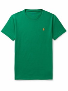 Polo Ralph Lauren - Slim-Fit Logo-Embroidered Cotton-Jersey T-Shirt - Green