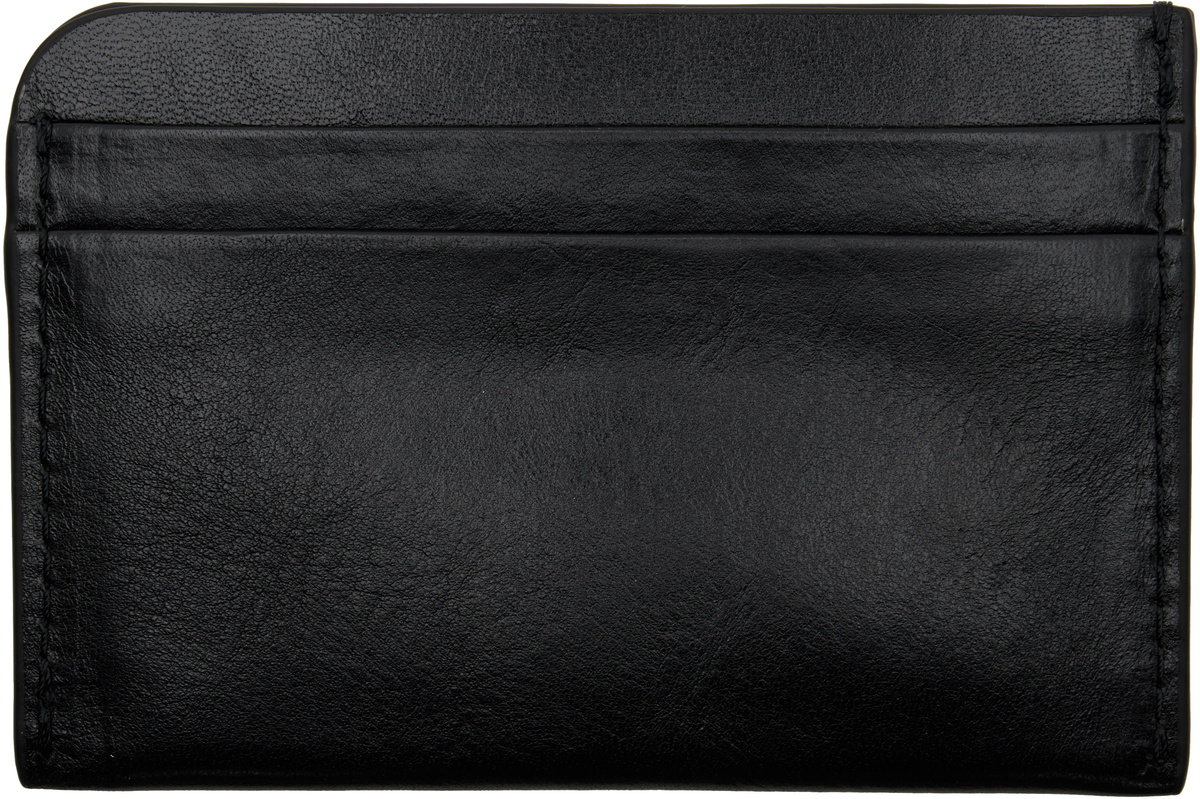 Dries Van Noten Black Leather Card Holder