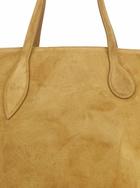 Little Liffner sprout Beige Tote Bag With Open Top In Suede Woman