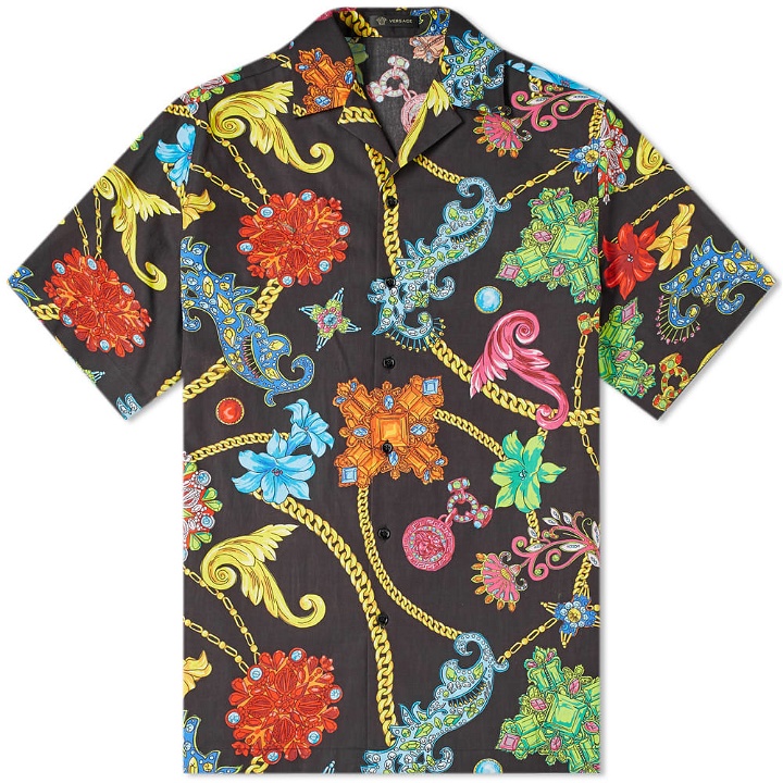 Photo: Versace Floral Chain Print Vacation Shirt