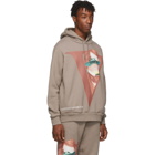Undercover Grey Valentino Edition V Face UFO Print Hoodie