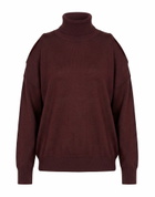 Roberto Collina Womens Turtleneck Plum