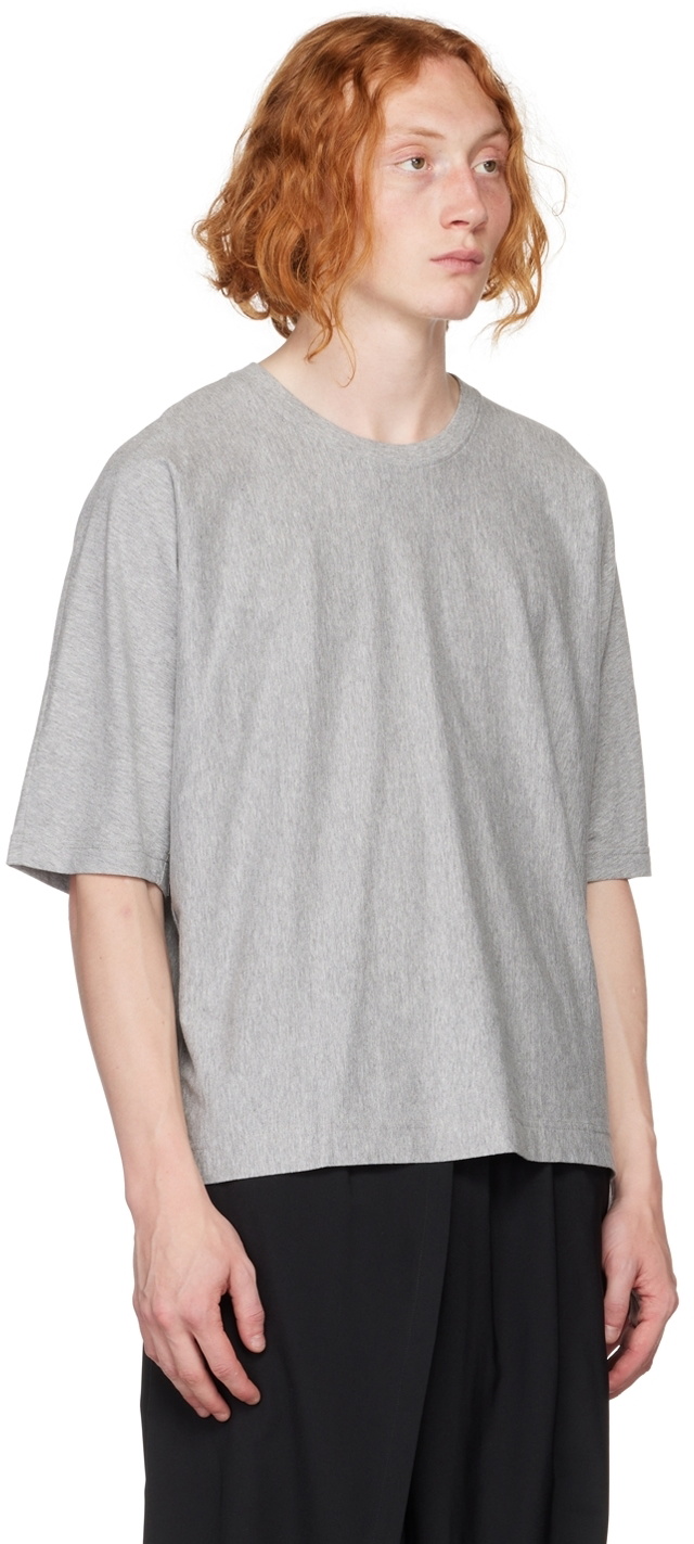 Tシャツ・カットソー HOMME PLISSE' ISSEY MIYAKE 'MC March' T-shirt Gray HOMME PLISSÉ ISSEY MIYAKE: Gray Monthly Color March T-shirt