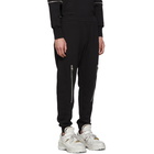 Alexander McQueen Black Zipper Lounge Pants