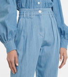 See By Chloe - High-rise pleated tapered jeans