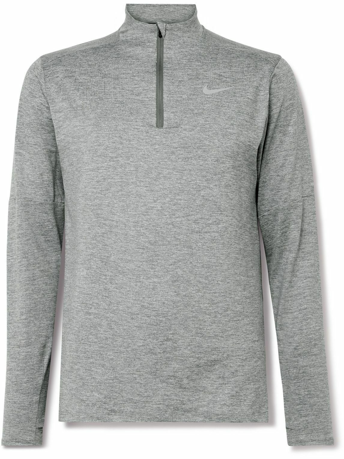 Photo: Nike Running - Element Logo-Print Dri-FIT Half-Zip Top - Unknown