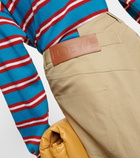 Loewe - Asymmetrical cotton and linen midi skirt