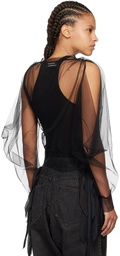 UNDERCOVER Black Cutout Blouse