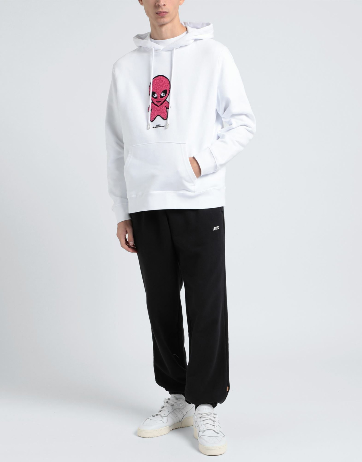 Gcds Mens Sweatshirt in White