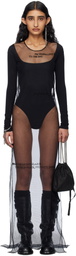 Ann Demeulemeester Black Seda Sleeveless 'Till The End' Tulle Maxi Dress