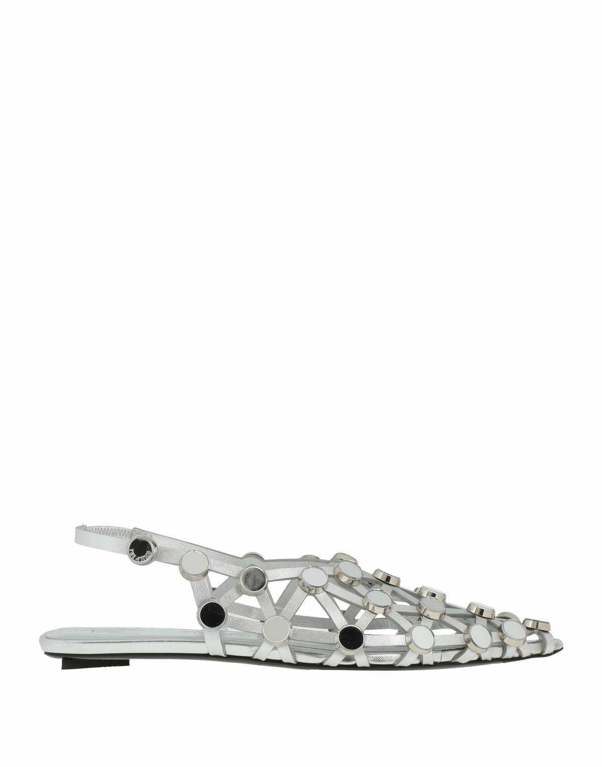 The Attico Womens Ballet flats in Silver