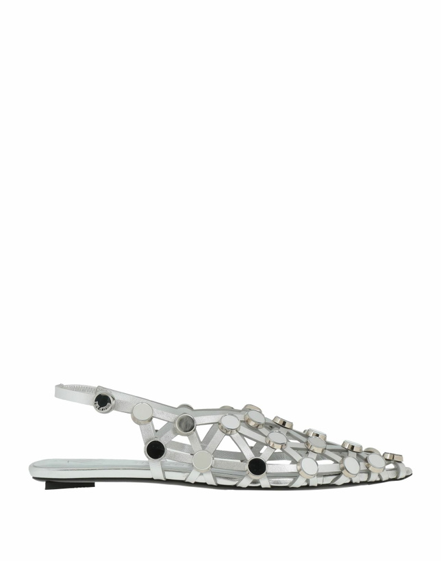 Photo: The Attico Womens Ballet flats in Silver