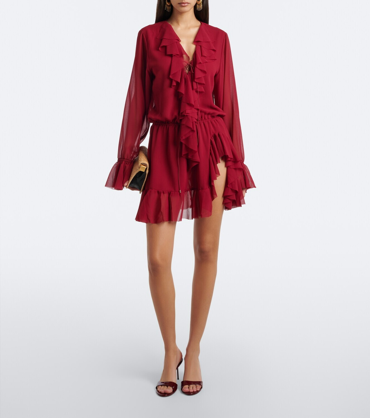 Bananhot Bellen ruffled minidress