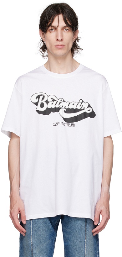Photo: Balmain White '70s T-Shirt