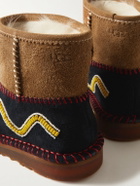 UGG Australia - Denim Tears Classic Onia Beaded Suede Boots - Brown