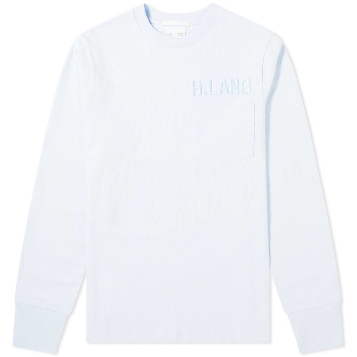 Photo: Helmut Lang Long Sleeve Embroidered Pocket Tee