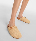 Clergerie Quinta raffia mules