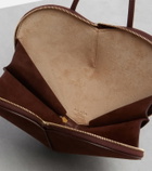 Alaïa Le Cœur leather and suede shoulder bag